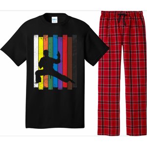 Funny Karate Belt Gift Karate Silhouette Gift Martial Arts Pajama Set