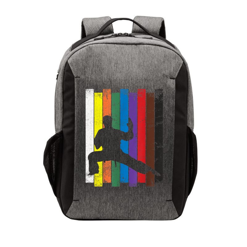 Funny Karate Belt Gift Karate Silhouette Gift Martial Arts Vector Backpack