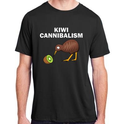 Funny Kiwi Bird Gift Cannibalism For Fruit Lover Adult ChromaSoft Performance T-Shirt