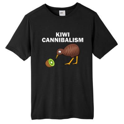 Funny Kiwi Bird Gift Cannibalism For Fruit Lover Tall Fusion ChromaSoft Performance T-Shirt