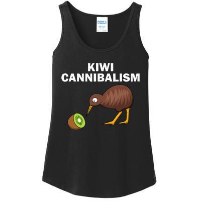 Funny Kiwi Bird Gift Cannibalism For Fruit Lover Ladies Essential Tank