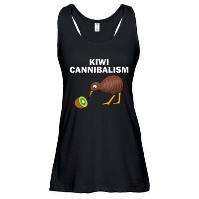 Funny Kiwi Bird Gift Cannibalism For Fruit Lover Ladies Essential Flowy Tank