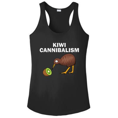 Funny Kiwi Bird Gift Cannibalism For Fruit Lover Ladies PosiCharge Competitor Racerback Tank