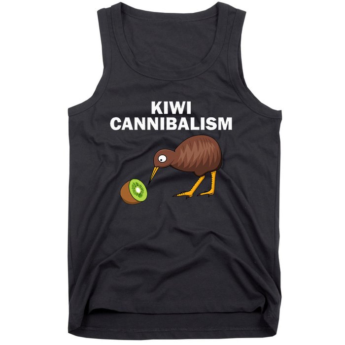 Funny Kiwi Bird Gift Cannibalism For Fruit Lover Tank Top