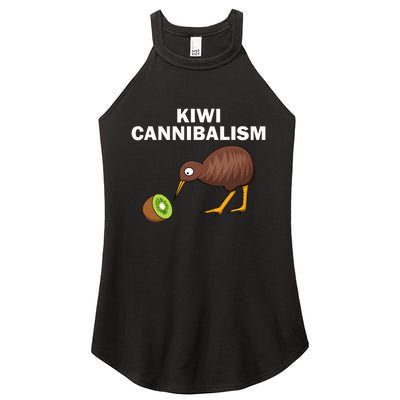 Funny Kiwi Bird Gift Cannibalism For Fruit Lover Women's Perfect Tri Rocker Tank