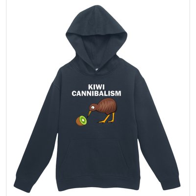 Funny Kiwi Bird Gift Cannibalism For Fruit Lover Urban Pullover Hoodie