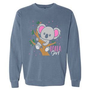 Funny Koala Bear Girl birthday Garment-Dyed Sweatshirt