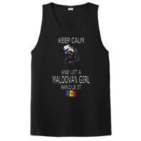 Funny Keep Calm And Let A Maldovan Girl Handle It PosiCharge Competitor Tank