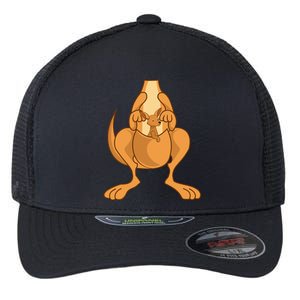 Funny Kangaroo Costume Art Halloween Easy DIY Outfit Flexfit Unipanel Trucker Cap