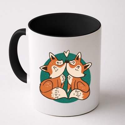 Foxes Kissing Cute Mug