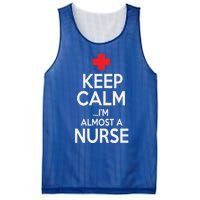 Funny Keep Calm Im Almost A Nurse Graduation Gift Mesh Reversible Basketball Jersey Tank