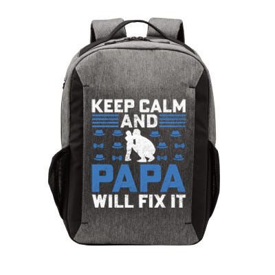 Funny Keep Calm Dad Slogan Funny Fathers Day Quote Vector Backpack