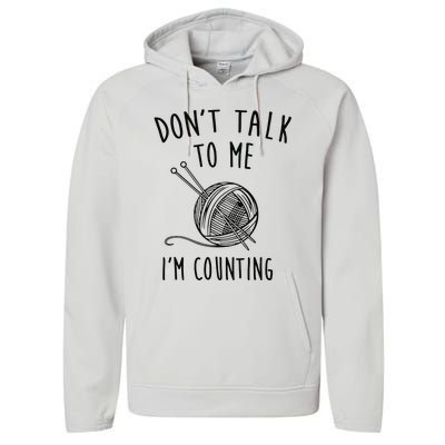 Funny Knitting Crochet Performance Fleece Hoodie