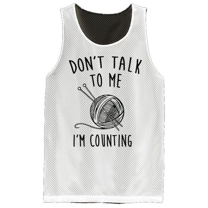 Funny Knitting Crochet Mesh Reversible Basketball Jersey Tank