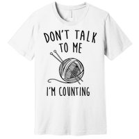 Funny Knitting Crochet Premium T-Shirt