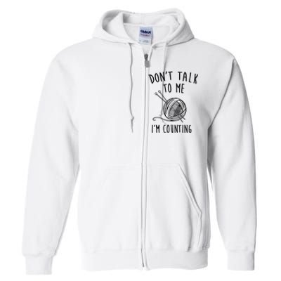 Funny Knitting Crochet Full Zip Hoodie