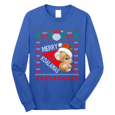 Funny Koala Christmas Lights Ugly Sweater Xmas Gift Long Sleeve Shirt