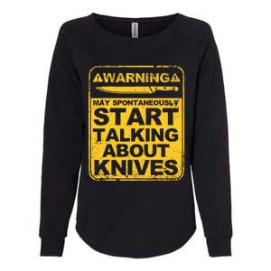 Funny Knife Collector Design Knife Lovers Butchers Womens California Wash Sweatshirt