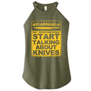 Funny Knife Collector Design Knife Lovers Butchers Women's Perfect Tri Rocker Tank