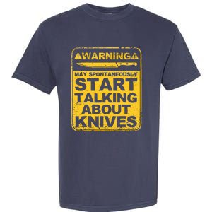 Funny Knife Collector Design Knife Lovers Butchers Garment-Dyed Heavyweight T-Shirt