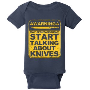 Funny Knife Collector Design Knife Lovers Butchers Baby Bodysuit