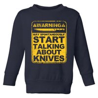 Funny Knife Collector Design Knife Lovers Butchers Toddler Sweatshirt