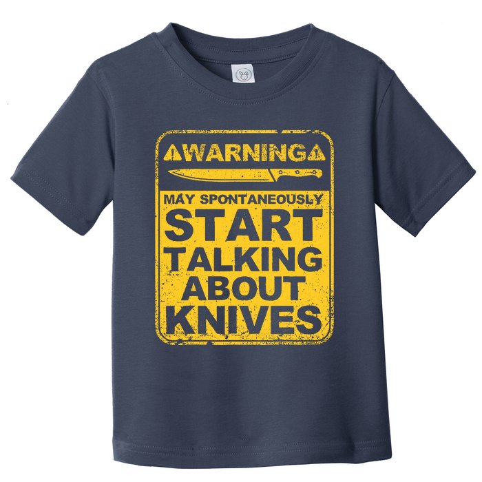 Funny Knife Collector Design Knife Lovers Butchers Toddler T-Shirt