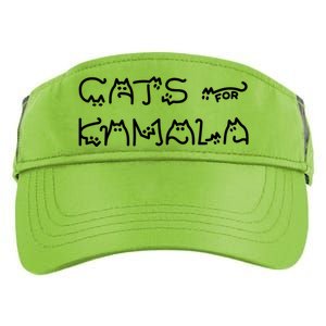 Funny Kamala Cat Typography Great Gift Adult Drive Performance Visor