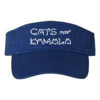 Funny Kamala Cat Typography Great Gift Valucap Bio-Washed Visor