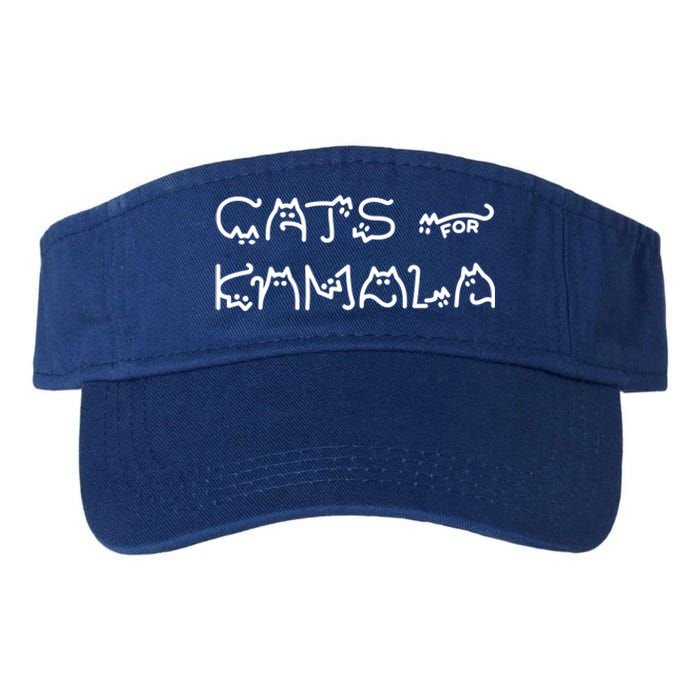 Funny Kamala Cat Typography Great Gift Valucap Bio-Washed Visor