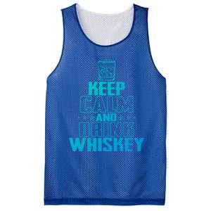 Funny Keep Calm And Whiskey Quote Whiskey Lover Adults Gift Mesh Reversible Basketball Jersey Tank