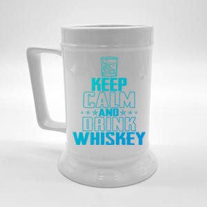 Funny Keep Calm And Whiskey Quote Whiskey Lover Adults Gift Beer Stein