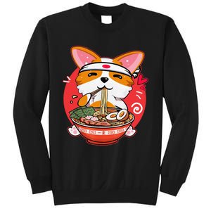 Funny Kawaii Corgi Ramen Cute Japanese Manga Anime Gift Dog Lovers Sweatshirt