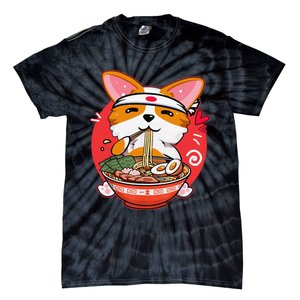 Funny Kawaii Corgi Ramen Cute Japanese Manga Anime Gift Dog Lovers Tie-Dye T-Shirt