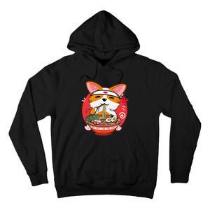 Funny Kawaii Corgi Ramen Cute Japanese Manga Anime Gift Dog Lovers Tall Hoodie