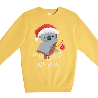 Falala Koalalala Cute Koala Bear Australian Christmas Gift Premium Crewneck Sweatshirt