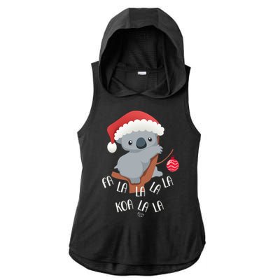 Falala Koalalala Cute Koala Bear Australian Christmas Gift Ladies PosiCharge Tri-Blend Wicking Draft Hoodie Tank