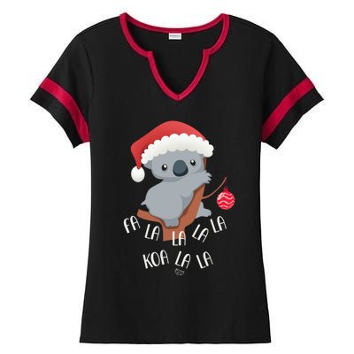 Falala Koalalala Cute Koala Bear Australian Christmas Gift Ladies Halftime Notch Neck Tee