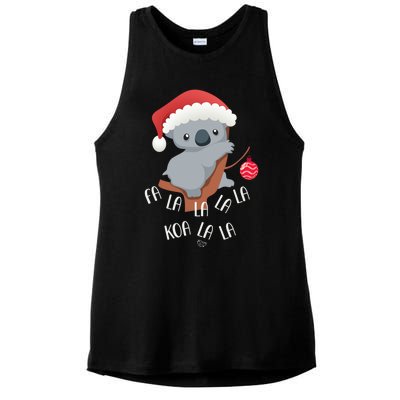 Falala Koalalala Cute Koala Bear Australian Christmas Gift Ladies PosiCharge Tri-Blend Wicking Tank