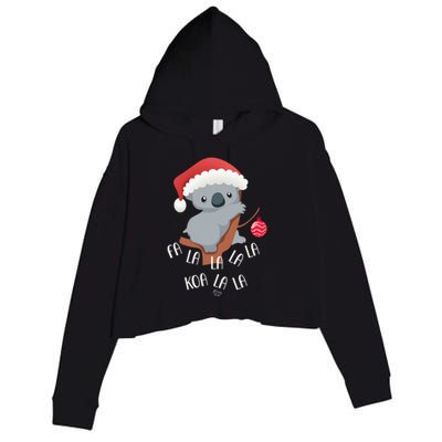 Falala Koalalala Cute Koala Bear Australian Christmas Gift Crop Fleece Hoodie