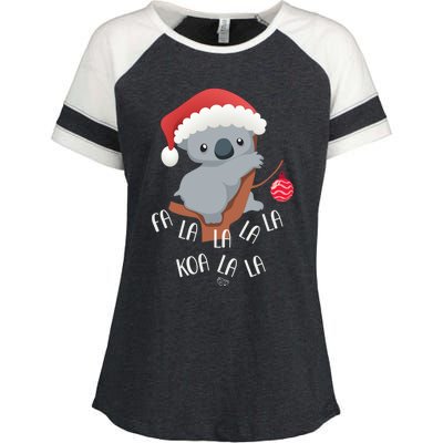 Falala Koalalala Cute Koala Bear Australian Christmas Gift Enza Ladies Jersey Colorblock Tee