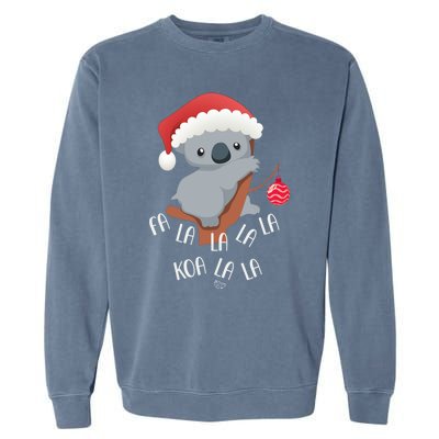 Falala Koalalala Cute Koala Bear Australian Christmas Gift Garment-Dyed Sweatshirt