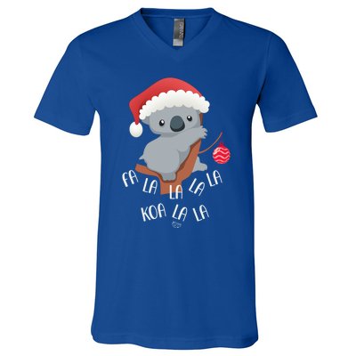 Falala Koalalala Cute Koala Bear Australian Christmas Gift V-Neck T-Shirt