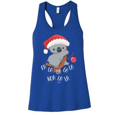 Falala Koalalala Cute Koala Bear Australian Christmas Gift Women's Racerback Tank