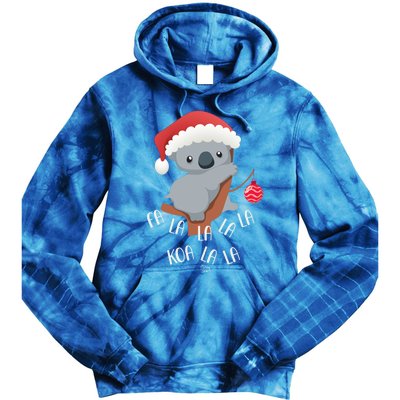 Falala Koalalala Cute Koala Bear Australian Christmas Gift Tie Dye Hoodie