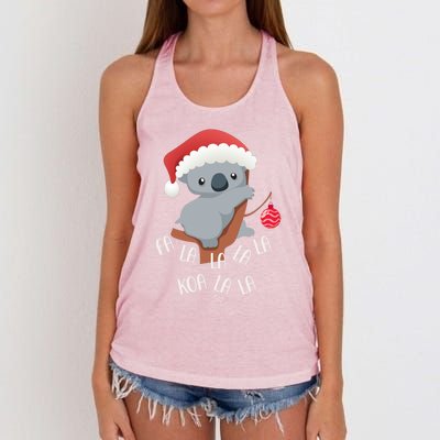 Falala Koalalala Cute Koala Bear Australian Christmas Gift Women's Knotted Racerback Tank