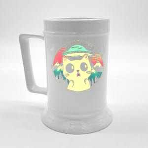 Funny Kawaii Cat Aliens And Ufo Beer Stein