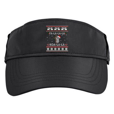 Falala Koalalala Cute Koala Bear Australian Xmas Ugly Cool Gift Adult Drive Performance Visor