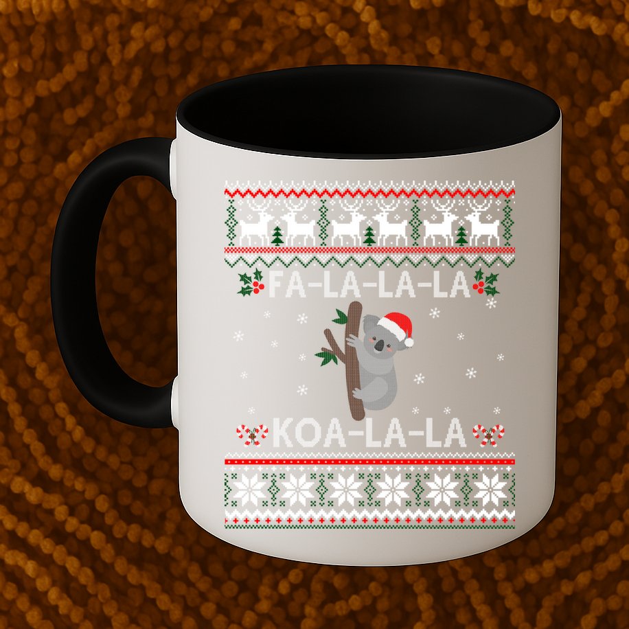 Falala Koalalala Cute Koala Bear Australian Xmas Ugly Cool Gift Mug