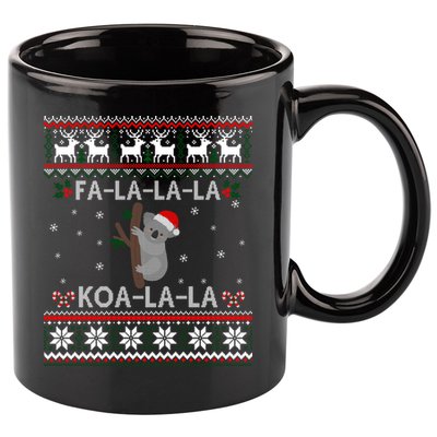 Falala Koalalala Cute Koala Bear Australian Xmas Ugly Cool Gift 11oz C Handle Ceramic Mug